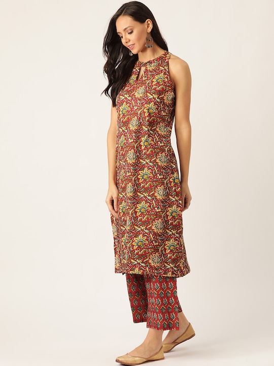 Sangria Women Printed Kurta with Palazzos