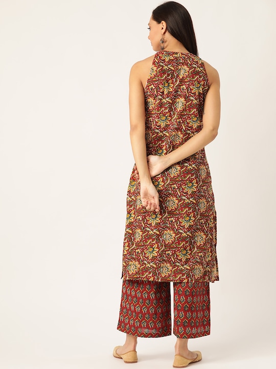 Sangria Women Printed Kurta with Palazzos