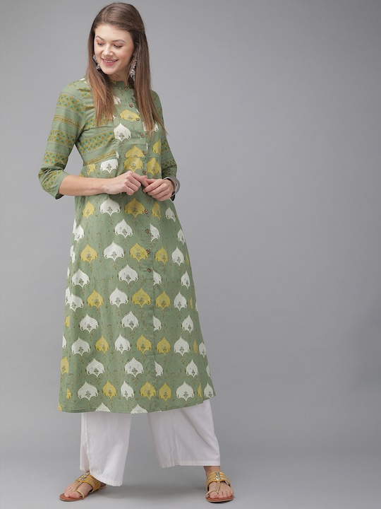 Anouk Women Printed A-Line Kurta