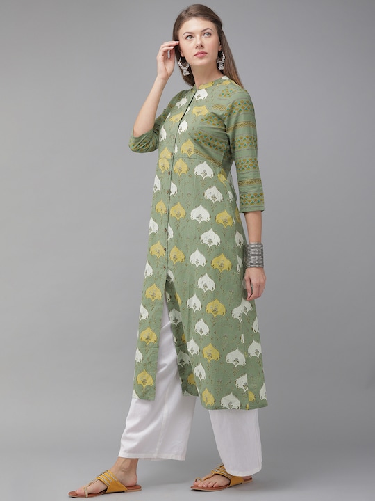 Anouk Women Printed A-Line Kurta