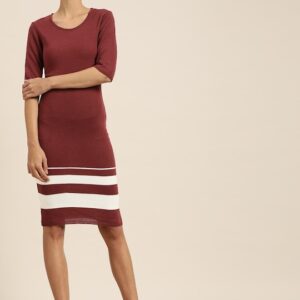 her by invictus Women Solid Sweater Dress