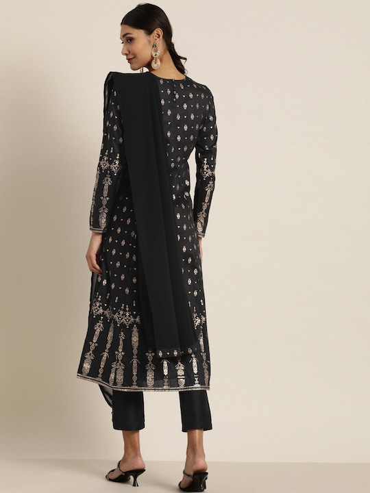 all about you Women Printed Kurta Set with Attached Dupatta