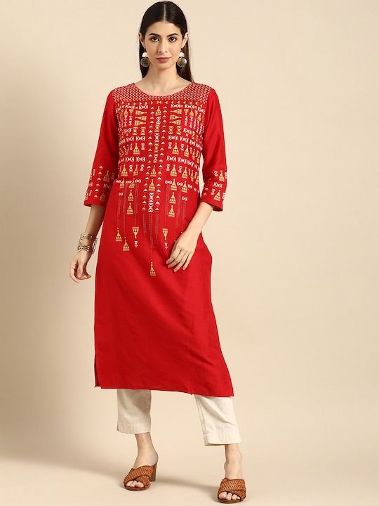 Anouk Women Ethnic Motifs Printed Kurta