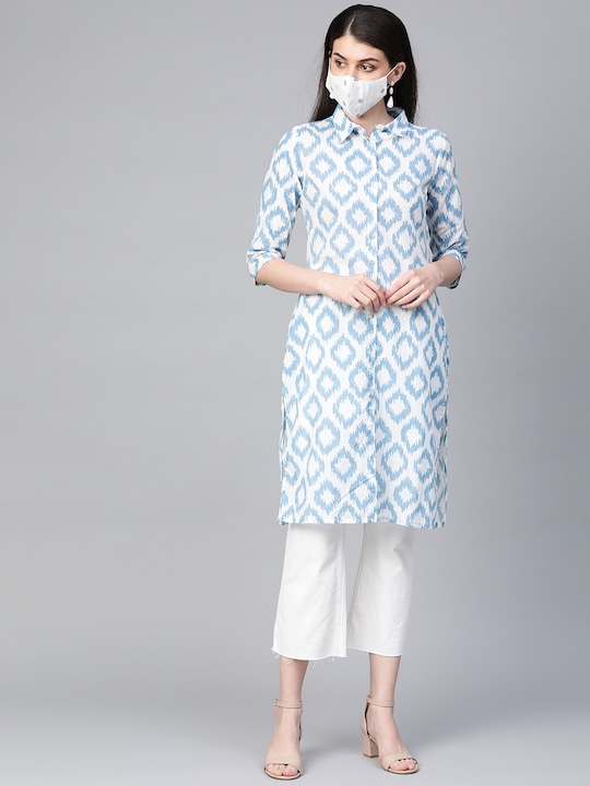 HERE&NOW Women Printed Straight Kurta