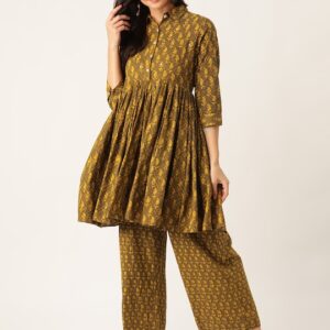 Sangria Women Print Kurta with Palazzos