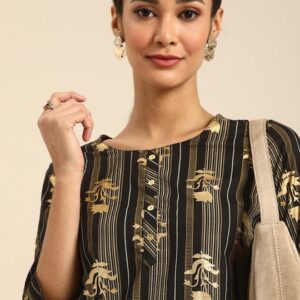 Anouk Women Floral Printed Kurta with Palazzos