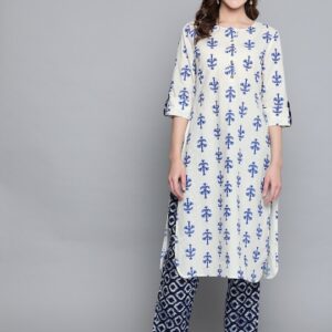 HERE&NOW Women Printed Kurta with Palazzos