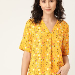 ether Women Floral Print Regular Top