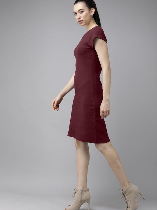 Roadster Ribbed A-Line Dress