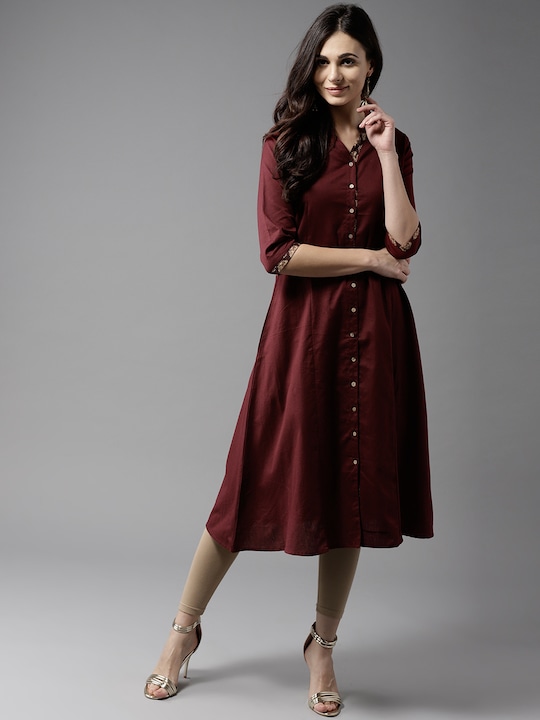 Moda Rapido Women Solid A-Line Kurta