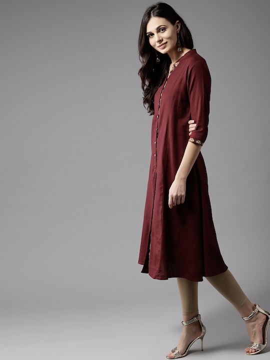 Moda Rapido Women Solid A-Line Kurta