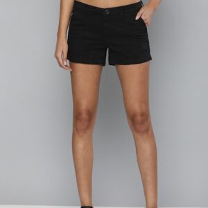 HERE&NOW Women Solid Regular Fit Chino Shorts