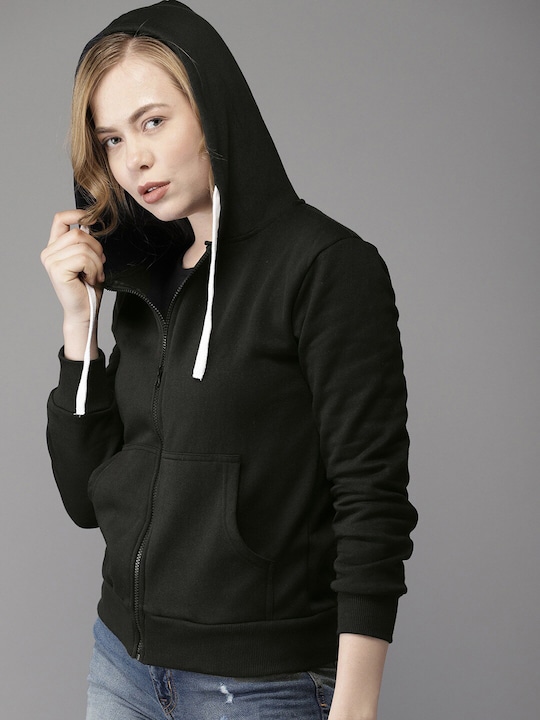 Campus Sutra Women Hooded Sweatshirt