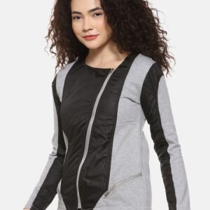 Campus Sutra Women Colour blocked Sporty Jacket