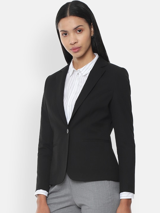 Van Heusen Woman Solid Single-Breasted Formal Blazer