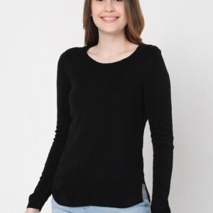 Vero Moda Women Acrylic Solid Pullover