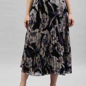 KASSUALLY Women Printed Flared Midi Skirt