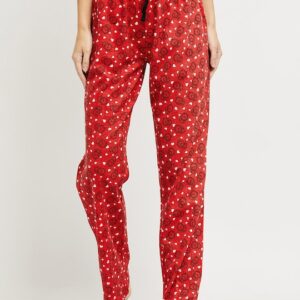 max Women Red & Black Printed Lounge Lower