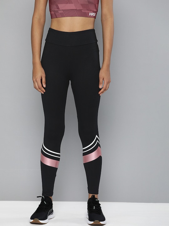 HRX By Hrithik Roshan Running Women Rapid-Dry Graphic Tights