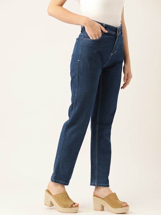 PARIS HAMILTON Women Straight Fit High-Rise Stretchable Jeans