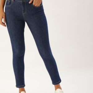 United Colors of Benetton Women Skinny Fit Mid-Rise Clean Look Jeans