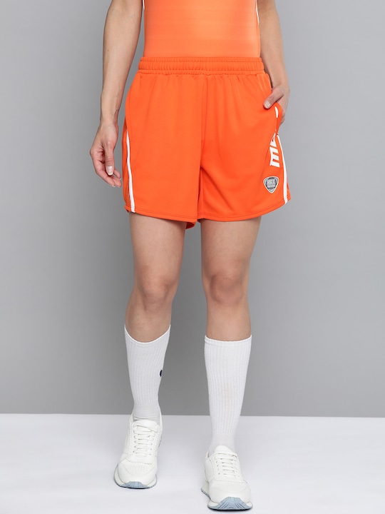 HRX By Hrithik Roshan Women Regular Fit Rapid-Dry Anti-Static Antimicrobial Football Shorts