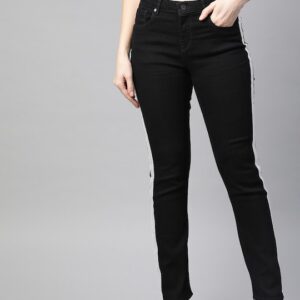 HERE&NOW Women Black Slim Fit Stretchable Jeans