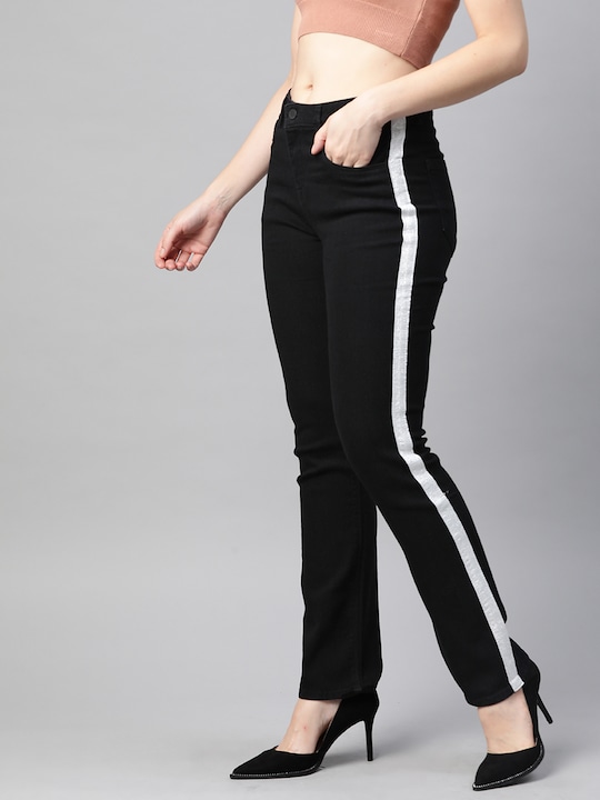 HERE&NOW Women Black Slim Fit Stretchable Jeans