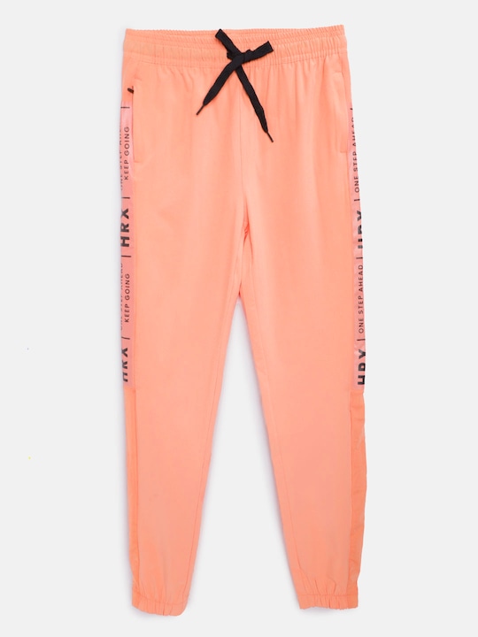 HRX by Hrithik Roshan Girls Regular Fit Rapid-Dry Active Track Pants