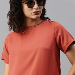 Roadster Women Solid Top With Embellishments