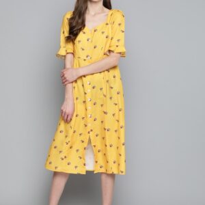 Mast & Harbour Women  Floral Printed A-Line Dress