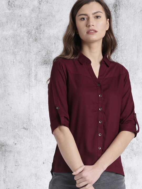 Roadster Women High-Low Casual Shirt