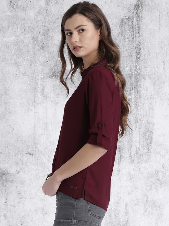 Roadster Women High-Low Casual Shirt