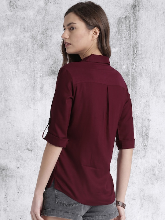 Roadster Women High-Low Casual Shirt