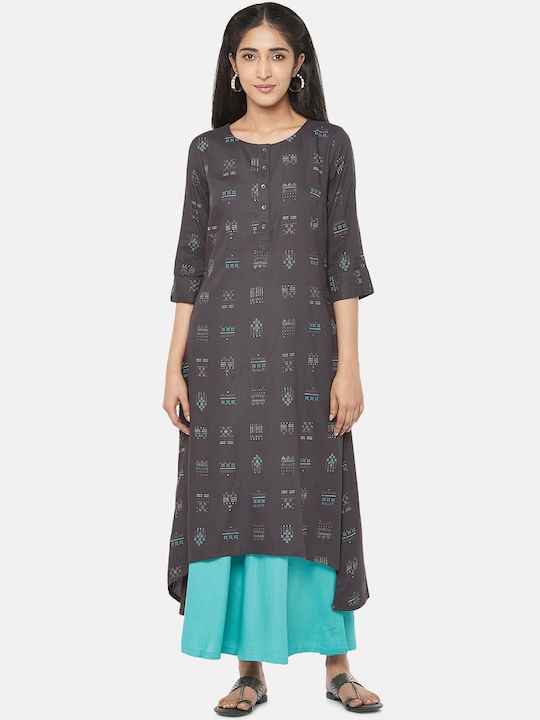 Rangmanch By Pantaloons Women Geometric Printed A-Line Kurta