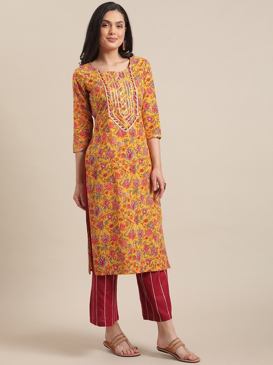 Varanga Women Floral Printed Kurta