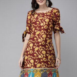 Anouk Women Floral Printed A-Line Kurta