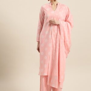 Sangria Women Pure Cotton Printed Straight Kurta