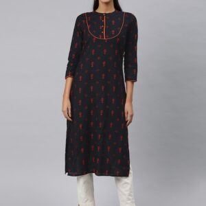 AHIKA Women Printed Straight Kurta