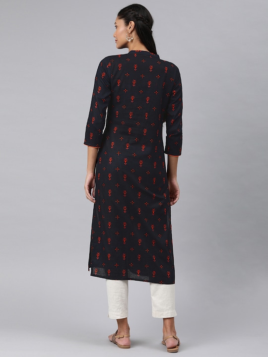 AHIKA Women Printed Straight Kurta