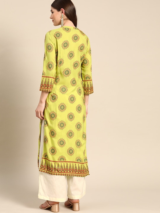 Anouk Women Printed Kurta with Palazzos