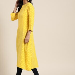 Sangria Women Printed A-line Kurta