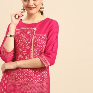 Anouk Women Ethnic Motifs Foil Printed Kurta