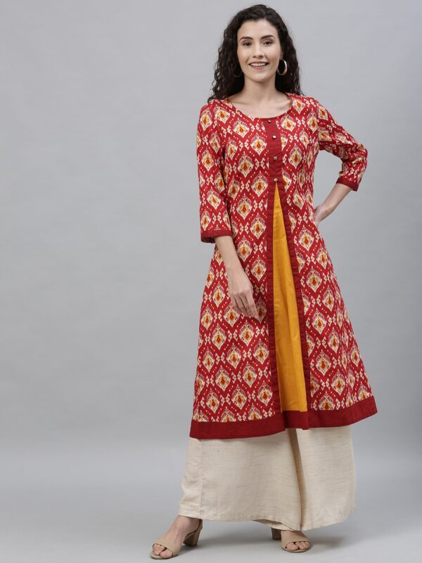 Anouk Women Printed A-Line Kurta