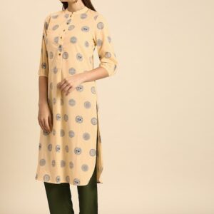 Anouk Women Ethnic Motifs Printed Pure Cotton Kurta