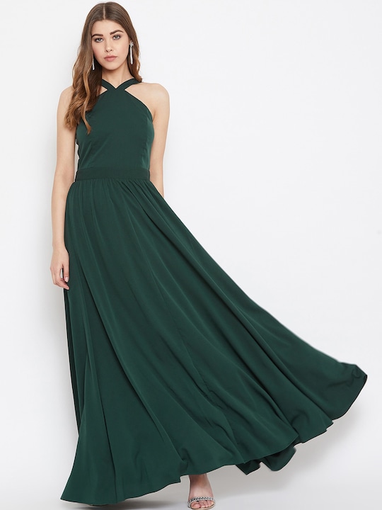 Berrylush Women Solid Maxi Dress