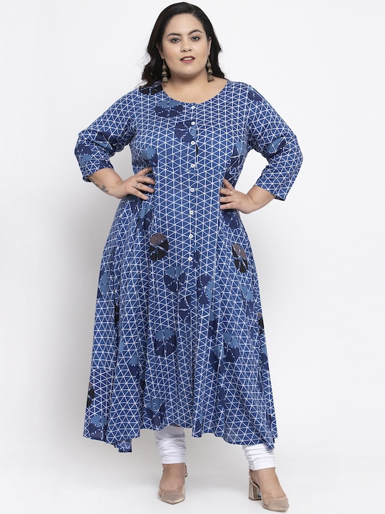 plusS Women Printed A-Line Kurta