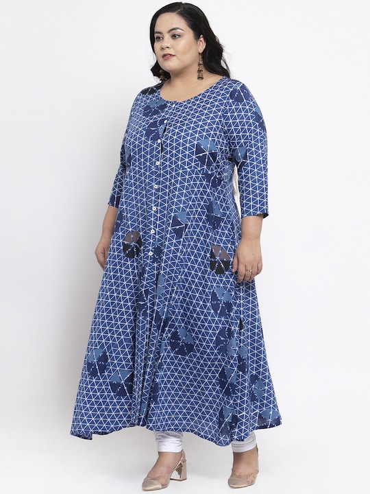 plusS Women Printed A-Line Kurta