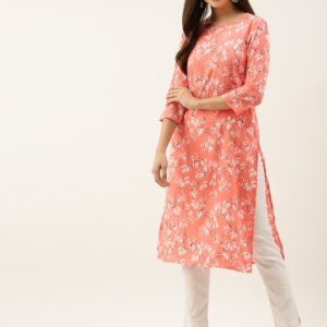 all about you Women Floral Printed Kurta