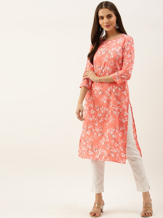 all about you Women Floral Printed Kurta